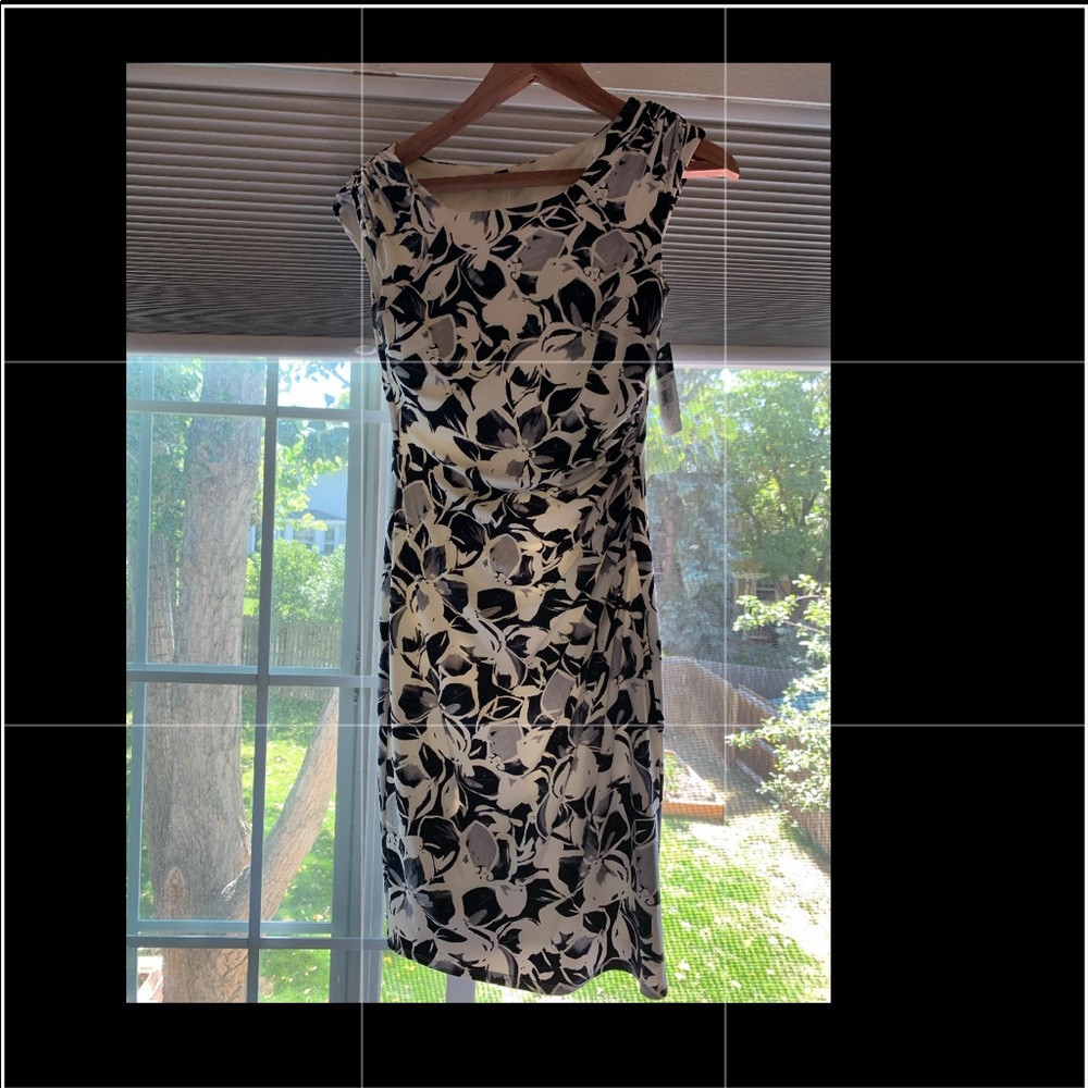 LAUREN RALPH LAUREN Floral Stretch Sheath 0